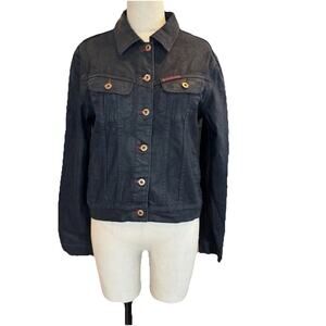 Y2K Vintage Parasuco Jeans Denim Jacket Made in Italy Size L Rare Style 8701MDP